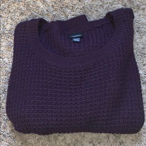Rue 21 purple cropped sweater